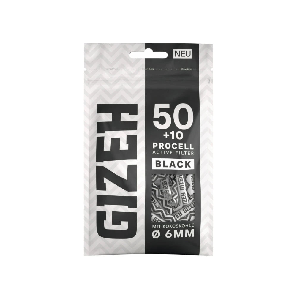GIZEH ProCell Active Filter Ø 6mm (60 Stück) - 4 Farben Gizeh